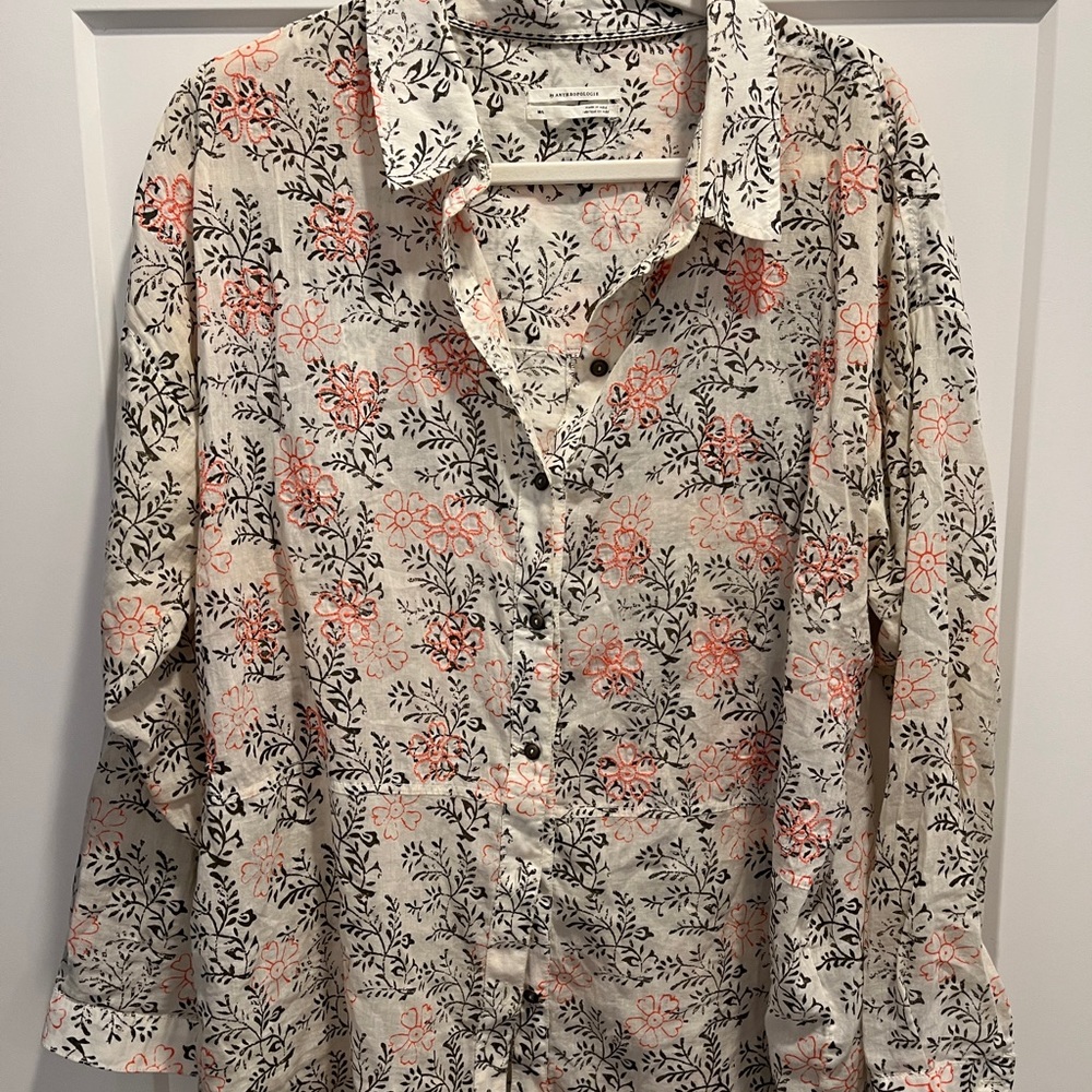 Women’s Anthropologie button down top